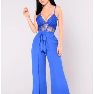 Love Exchange Jumpsuit - Royal Blue